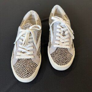 Madewell Animal Print Sneakers – Leopard/Cheetah Spot – Neutral Low Top Size 6